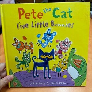 Pete the Cat Five Little Bunnies Book